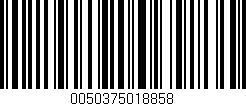 Código de barras (EAN, GTIN, SKU, ISBN): '0050375018858'