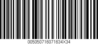 Código de barras (EAN, GTIN, SKU, ISBN): '005050716071634X34'