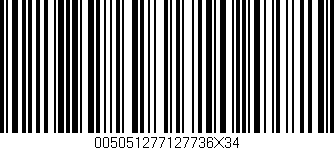 Código de barras (EAN, GTIN, SKU, ISBN): '005051277127736X34'