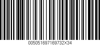Código de barras (EAN, GTIN, SKU, ISBN): '005051697169732X34'