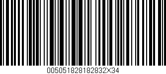 Código de barras (EAN, GTIN, SKU, ISBN): '005051828182832X34'