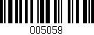 Código de barras (EAN, GTIN, SKU, ISBN): '005059'