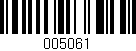 Código de barras (EAN, GTIN, SKU, ISBN): '005061'