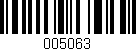 Código de barras (EAN, GTIN, SKU, ISBN): '005063'