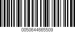 Código de barras (EAN, GTIN, SKU, ISBN): '0050644665509'