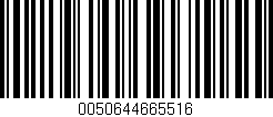 Código de barras (EAN, GTIN, SKU, ISBN): '0050644665516'
