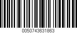 Código de barras (EAN, GTIN, SKU, ISBN): '0050743631863'