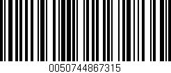 Código de barras (EAN, GTIN, SKU, ISBN): '0050744867315'