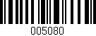 Código de barras (EAN, GTIN, SKU, ISBN): '005080'