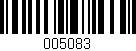 Código de barras (EAN, GTIN, SKU, ISBN): '005083'