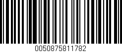 Código de barras (EAN, GTIN, SKU, ISBN): '0050875811782'