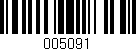 Código de barras (EAN, GTIN, SKU, ISBN): '005091'