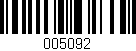 Código de barras (EAN, GTIN, SKU, ISBN): '005092'