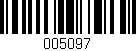 Código de barras (EAN, GTIN, SKU, ISBN): '005097'