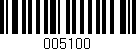 Código de barras (EAN, GTIN, SKU, ISBN): '005100'