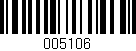 Código de barras (EAN, GTIN, SKU, ISBN): '005106'