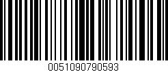 Código de barras (EAN, GTIN, SKU, ISBN): '0051090790593'