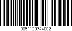 Código de barras (EAN, GTIN, SKU, ISBN): '0051128744802'