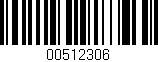 Código de barras (EAN, GTIN, SKU, ISBN): '00512306'