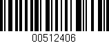 Código de barras (EAN, GTIN, SKU, ISBN): '00512406'