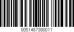 Código de barras (EAN, GTIN, SKU, ISBN): '0051467390011'