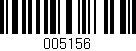 Código de barras (EAN, GTIN, SKU, ISBN): '005156'