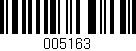 Código de barras (EAN, GTIN, SKU, ISBN): '005163'