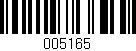 Código de barras (EAN, GTIN, SKU, ISBN): '005165'