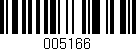 Código de barras (EAN, GTIN, SKU, ISBN): '005166'