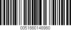 Código de barras (EAN, GTIN, SKU, ISBN): '0051660148960'