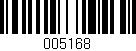 Código de barras (EAN, GTIN, SKU, ISBN): '005168'