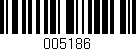 Código de barras (EAN, GTIN, SKU, ISBN): '005186'