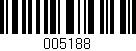 Código de barras (EAN, GTIN, SKU, ISBN): '005188'