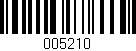Código de barras (EAN, GTIN, SKU, ISBN): '005210'