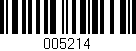 Código de barras (EAN, GTIN, SKU, ISBN): '005214'