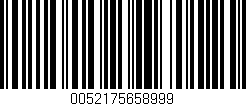 Código de barras (EAN, GTIN, SKU, ISBN): '0052175658999'