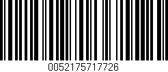 Código de barras (EAN, GTIN, SKU, ISBN): '0052175717726'