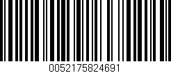 Código de barras (EAN, GTIN, SKU, ISBN): '0052175824691'