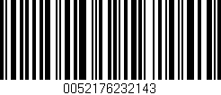Código de barras (EAN, GTIN, SKU, ISBN): '0052176232143'