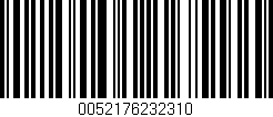 Código de barras (EAN, GTIN, SKU, ISBN): '0052176232310'