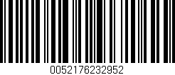 Código de barras (EAN, GTIN, SKU, ISBN): '0052176232952'