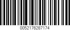 Código de barras (EAN, GTIN, SKU, ISBN): '0052176287174'