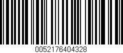 Código de barras (EAN, GTIN, SKU, ISBN): '0052176404328'