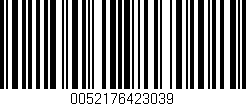 Código de barras (EAN, GTIN, SKU, ISBN): '0052176423039'