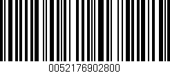 Código de barras (EAN, GTIN, SKU, ISBN): '0052176902800'