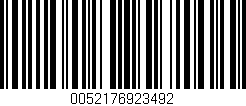 Código de barras (EAN, GTIN, SKU, ISBN): '0052176923492'