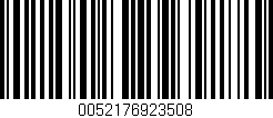 Código de barras (EAN, GTIN, SKU, ISBN): '0052176923508'