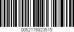 Código de barras (EAN, GTIN, SKU, ISBN): '0052176923515'