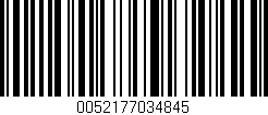 Código de barras (EAN, GTIN, SKU, ISBN): '0052177034845'