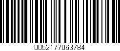 Código de barras (EAN, GTIN, SKU, ISBN): '0052177063784'